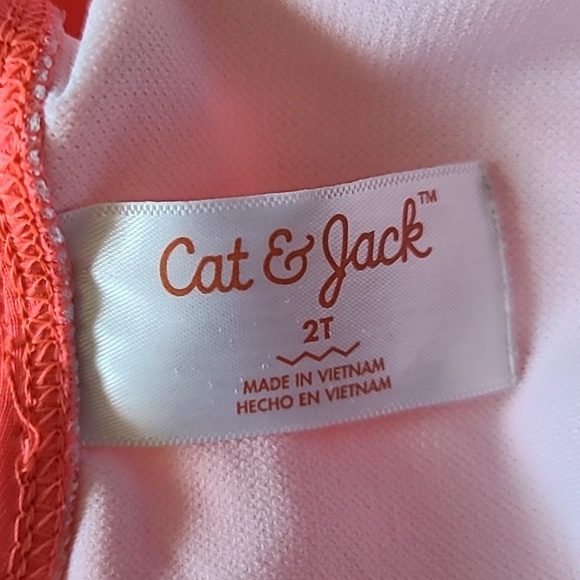 10 for $25 - Cat & Jack Girls 2T Pink Bathing Suit - Picture 3 of 3